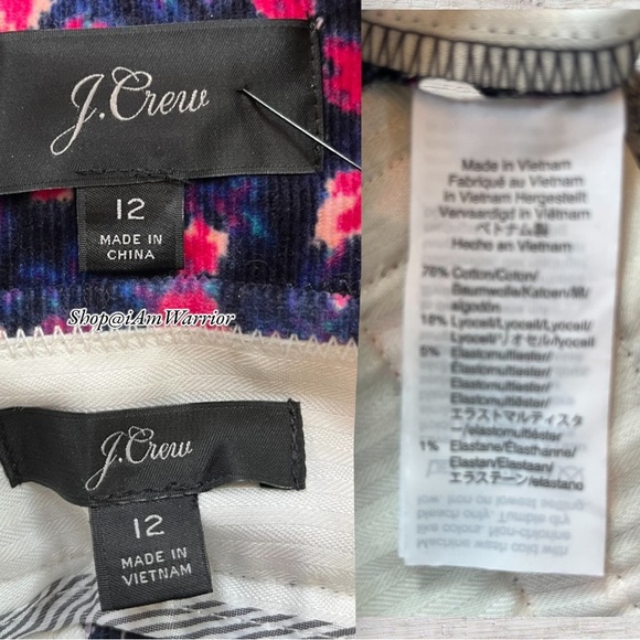 J.Crew floral print 2 PC corduroy blazer + pantsuit *shop@iamwarrior - Picture 15 of 16